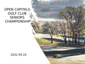 Open Capitals Golf Club Seniors Championship