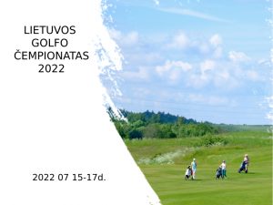 Lietuvos golfo čempionatas 2022