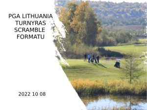 PGA Lithuania turnyras scramble formatu