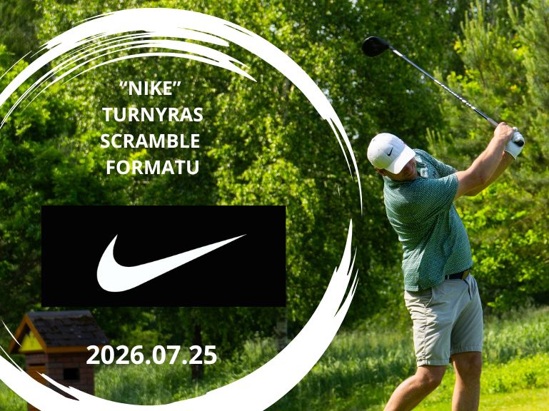 „NIKE“ golfo turnyras scramble formatu