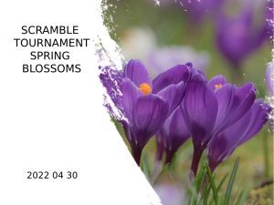 Scramble tournament “Spring blossoms”